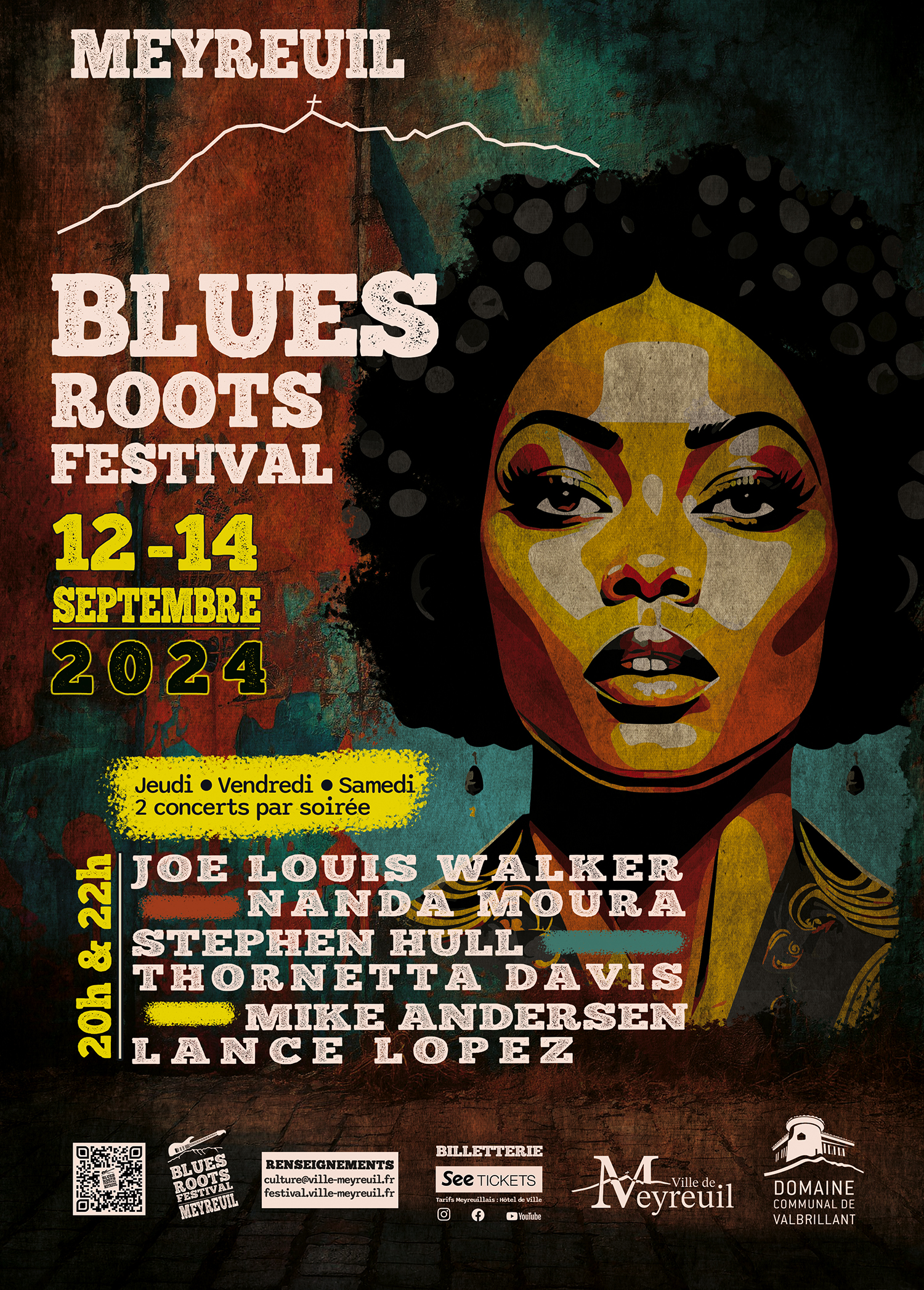 Affiche Blues Roots Festival Meyreuil 2024